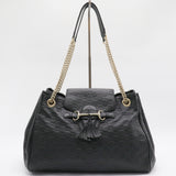 Emily Flap Shoulder Bag Guccissima Leather Large