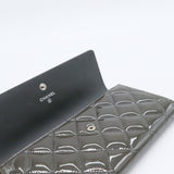 Brilliant CC Trifold Wallet Quilted Patent Long