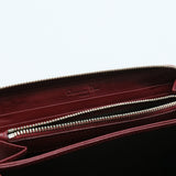 Patent Cannage Lady Dior Continental Zip Wallet Red