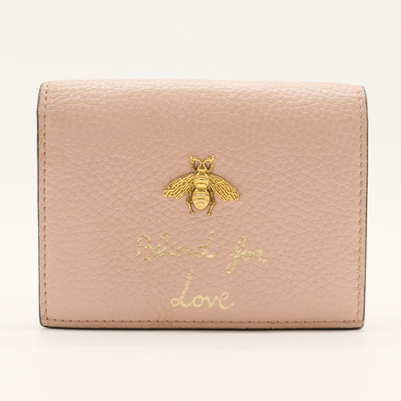 Bee Leather Compact Wallet