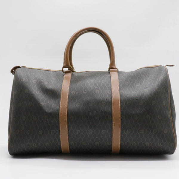 Honeycomb Vintage Canvas Boston Bag