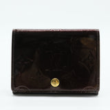 Amarante Monogram Vernis Business Card Holder