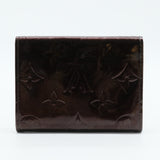 Amarante Monogram Vernis Business Card Holder