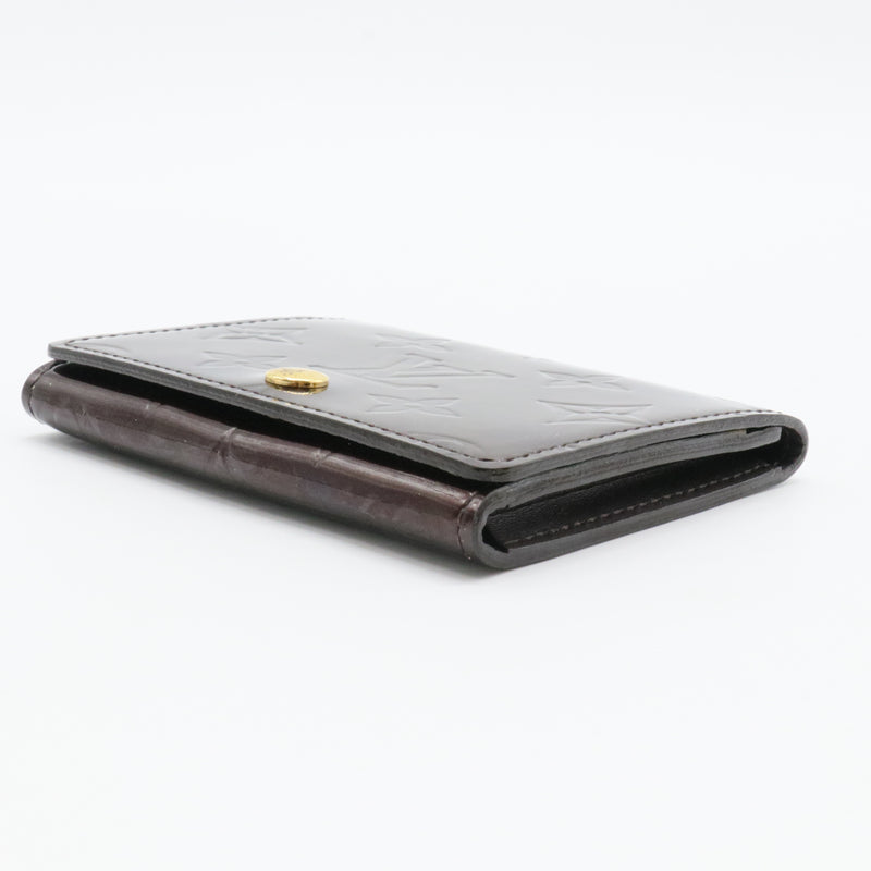 Amarante Monogram Vernis Business Card Holder