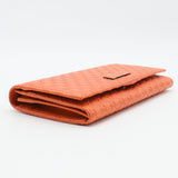 Micro Guccisima Bifold Wallet Leather Orange