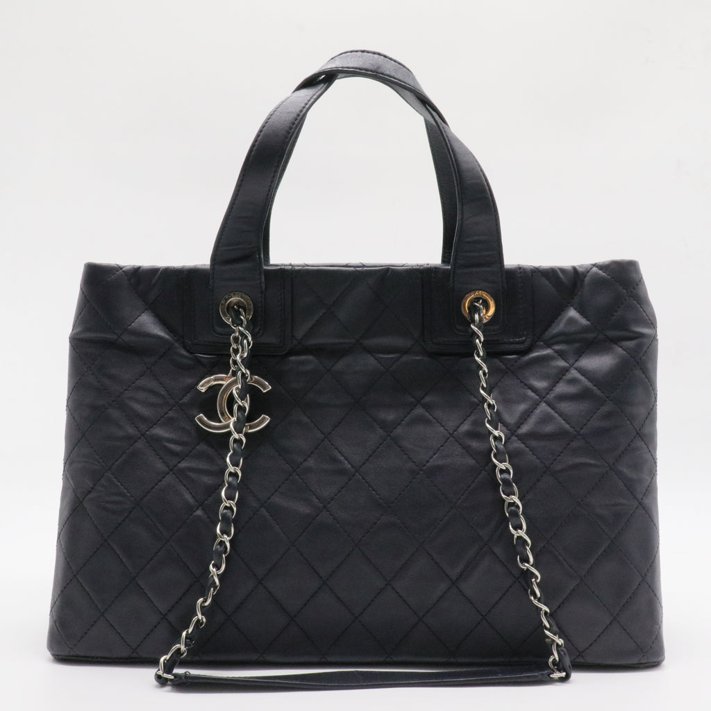 Daily Shopping Tote Quilted Lambskin