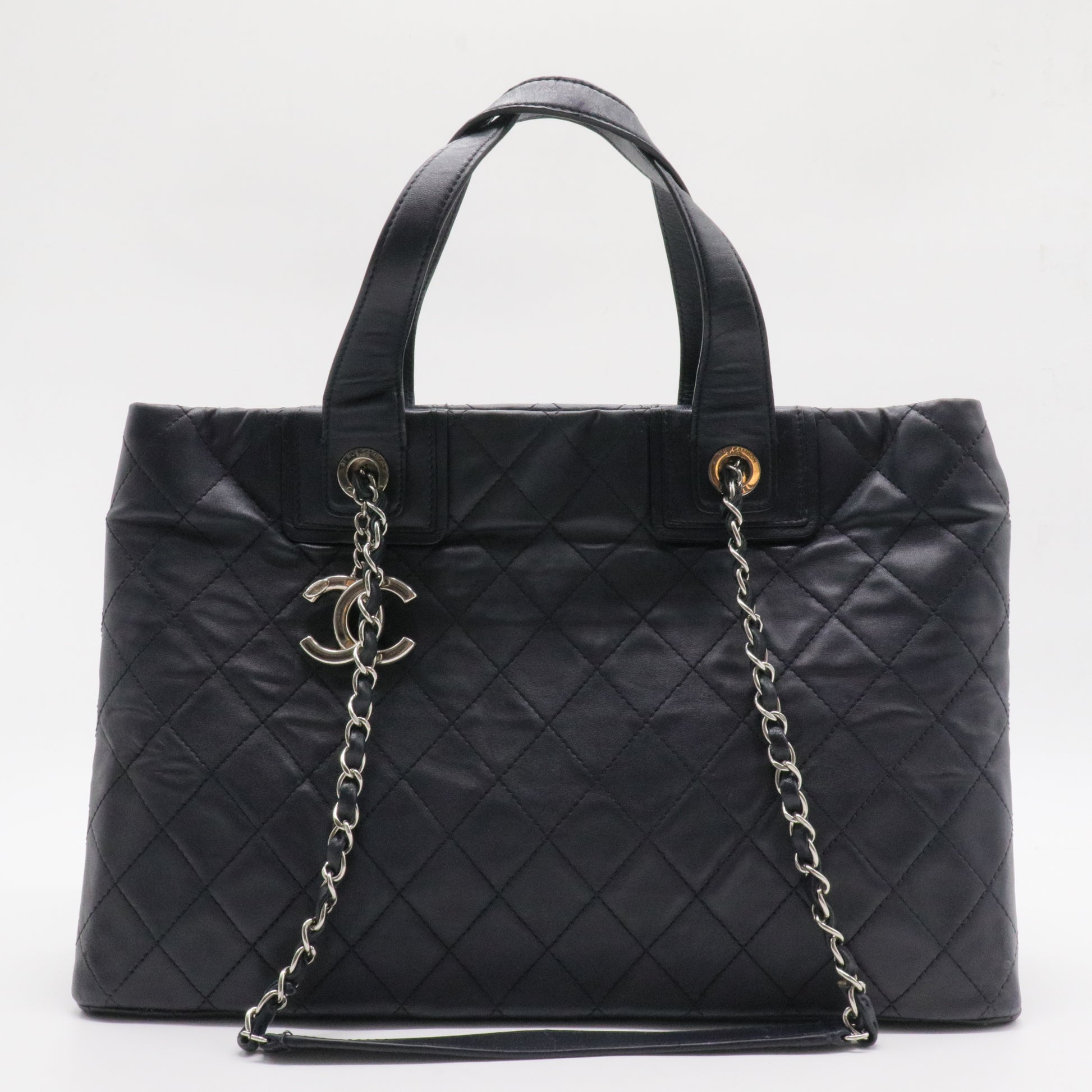 Daily Shopping Tote Quilted Lambskin