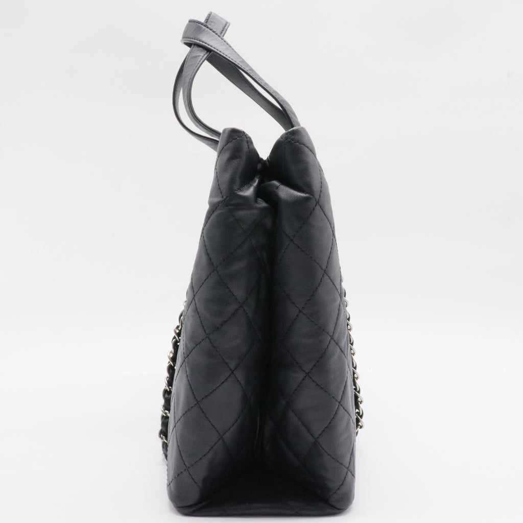 Daily Shopping Tote Quilted Lambskin
