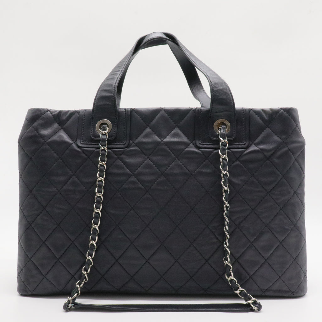 Daily Shopping Tote Quilted Lambskin