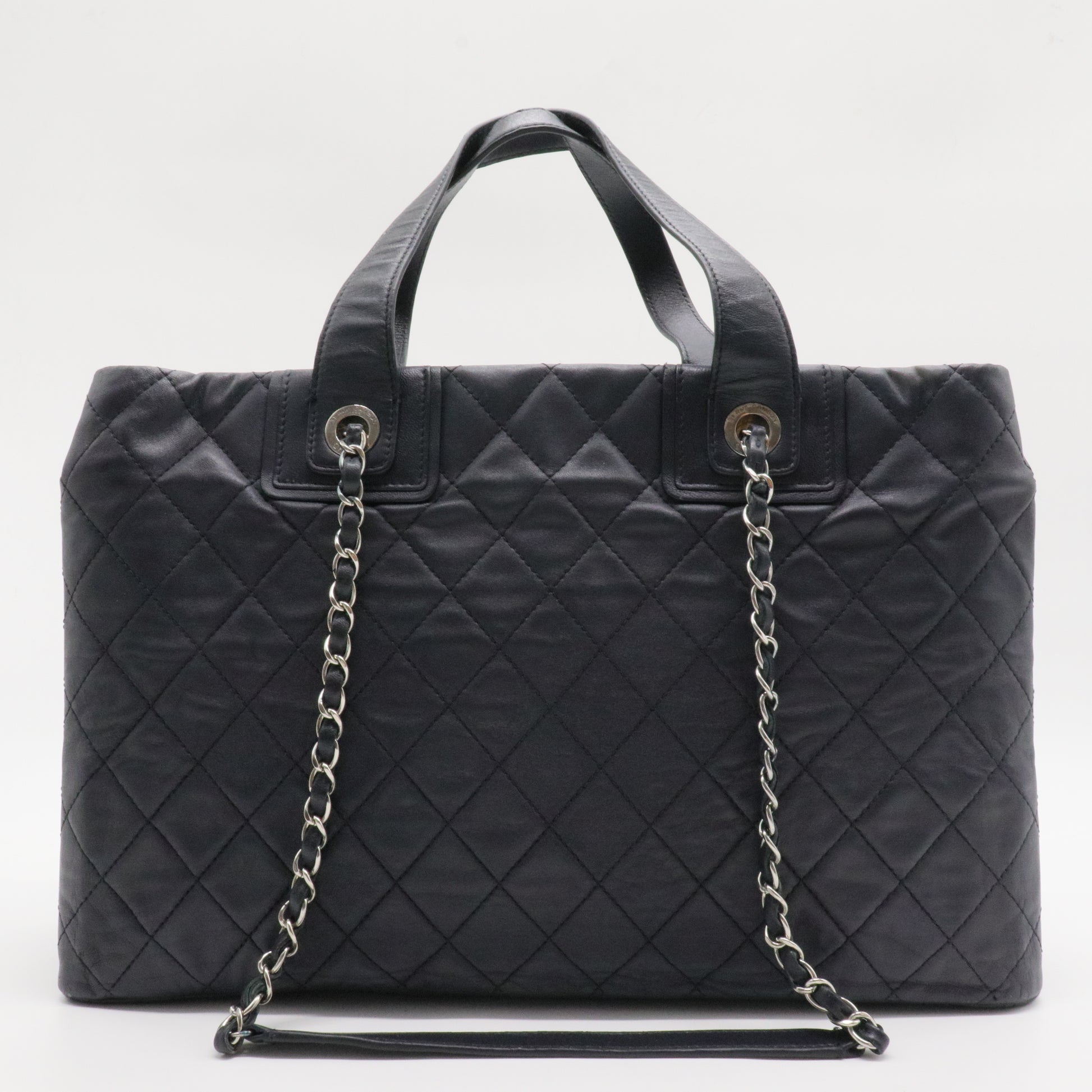 Daily Shopping Tote Quilted Lambskin