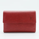 Red Epi Leather Card Holder