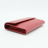 Red Epi Leather Card Holder