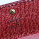 Red Epi Leather Card Holder