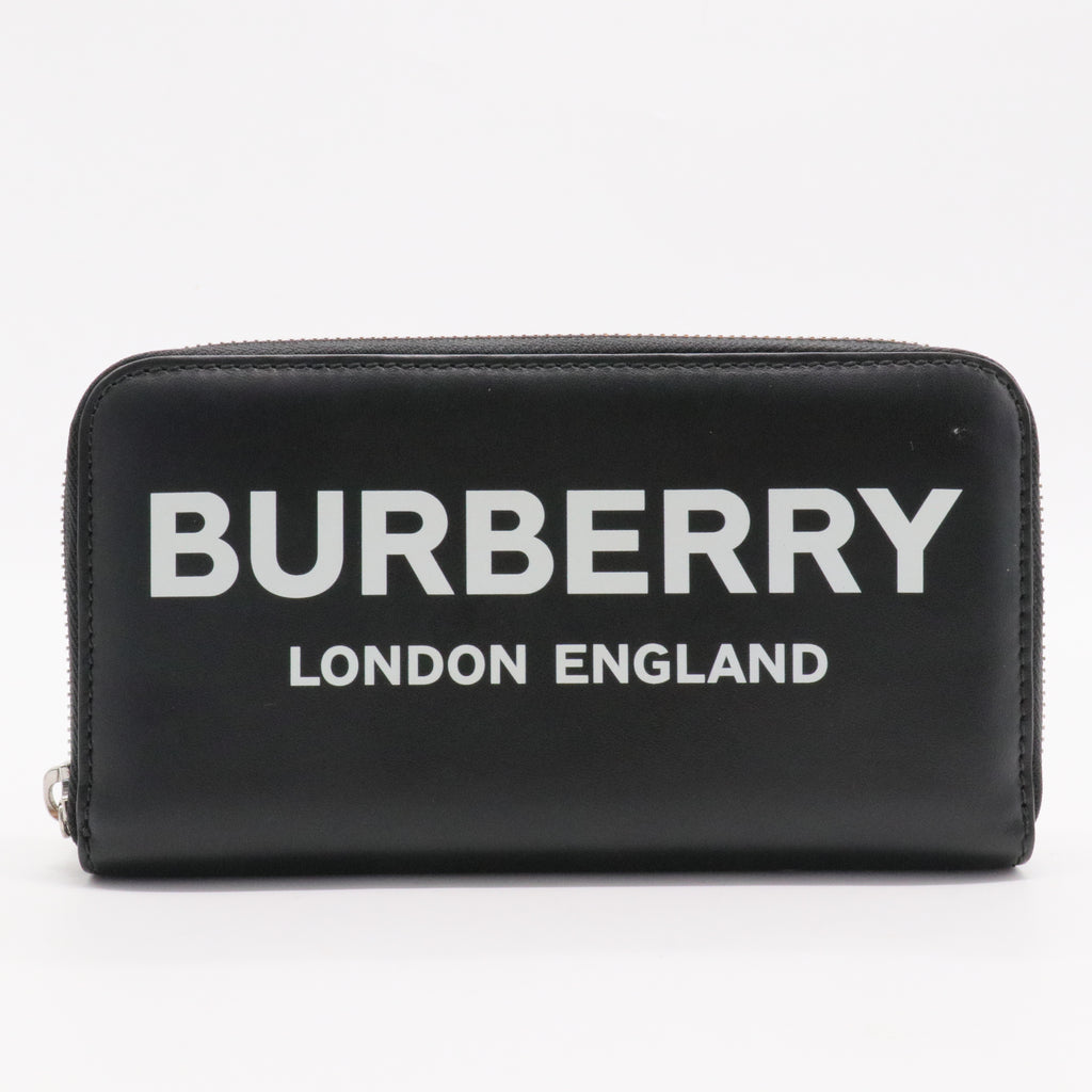 Logo Zip Around Wallet Printed Leather Long