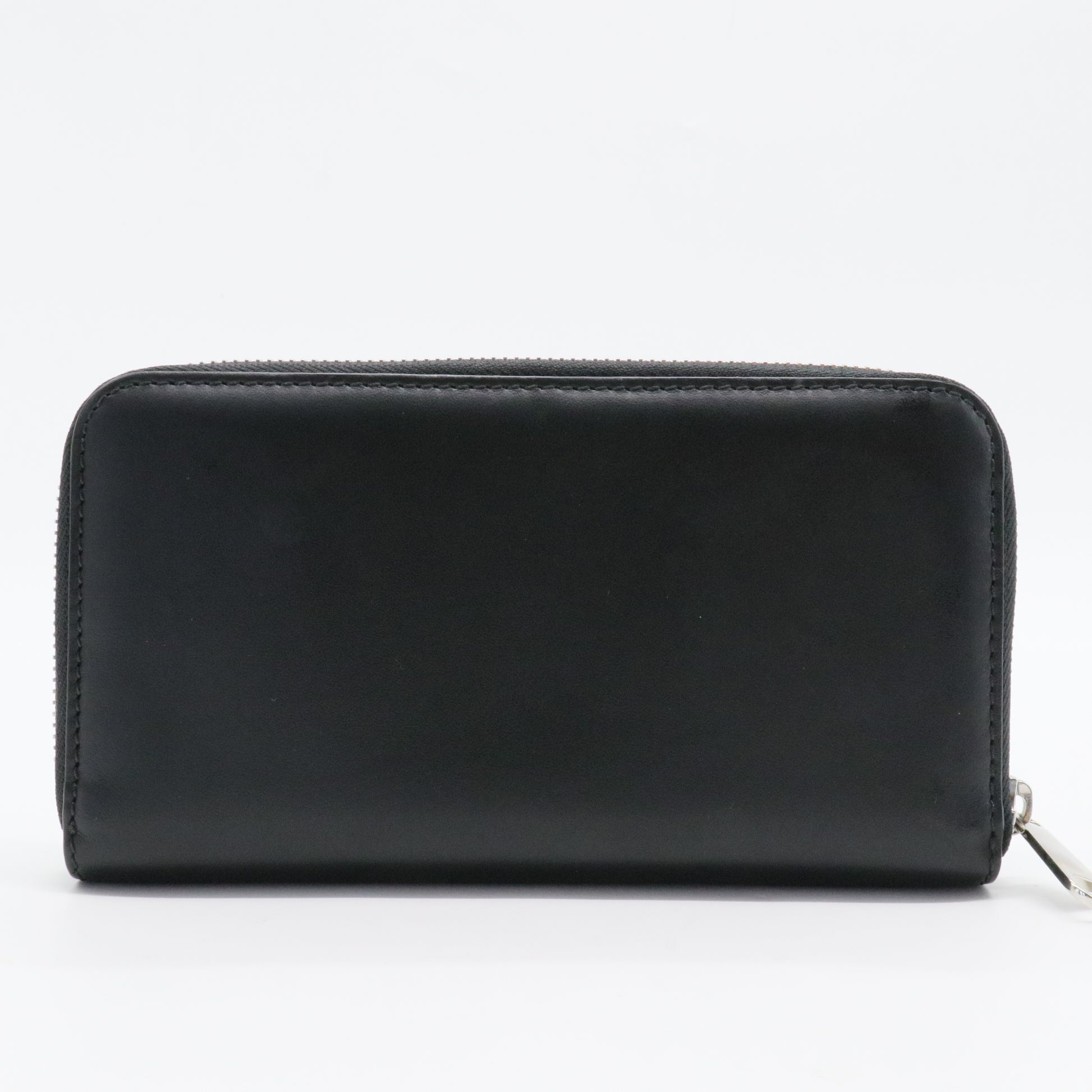 Logo Zip Around Wallet Printed Leather Long