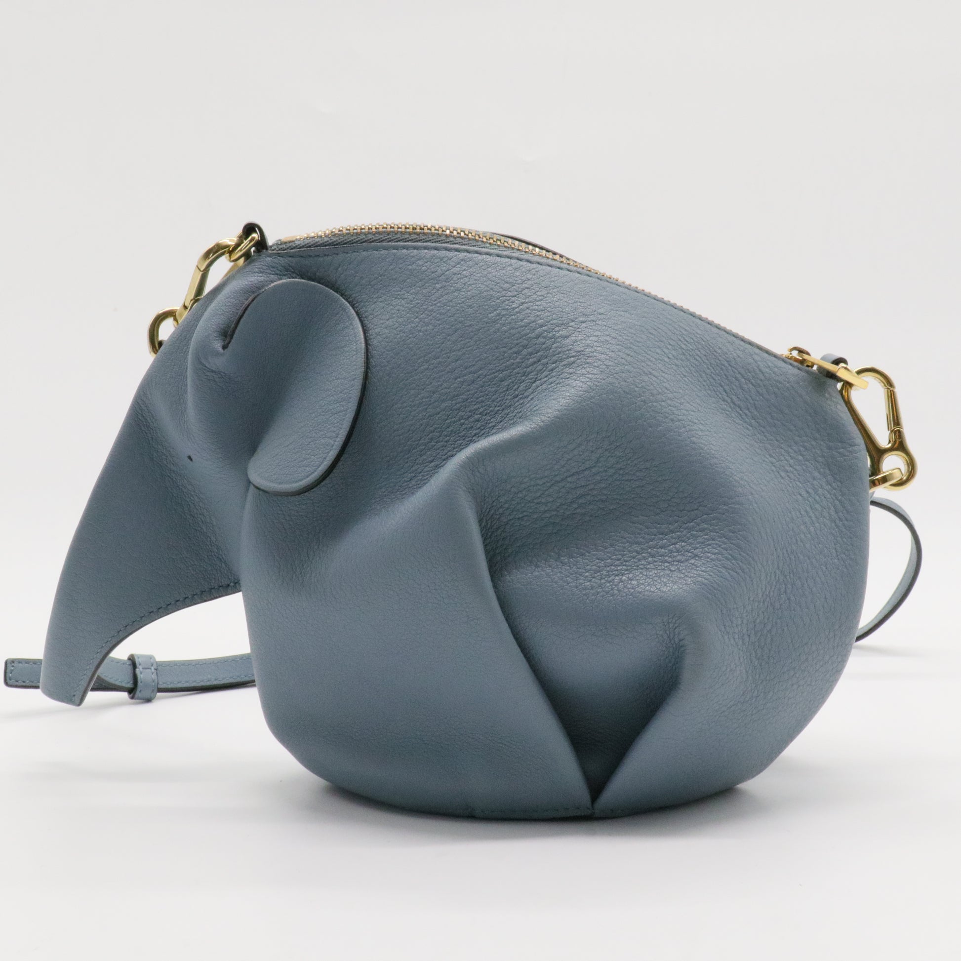 Elephant Crossbody Bag Leather Mini