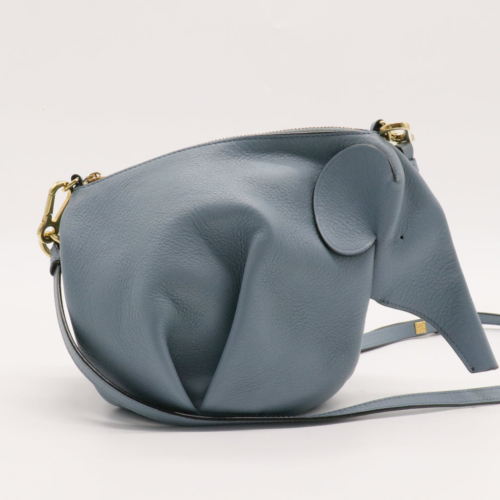 Elephant Crossbody Bag Leather Mini