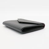 Black Leather Medium Diorissimo Envelope Wallet