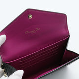 Black Leather Medium Diorissimo Envelope Wallet