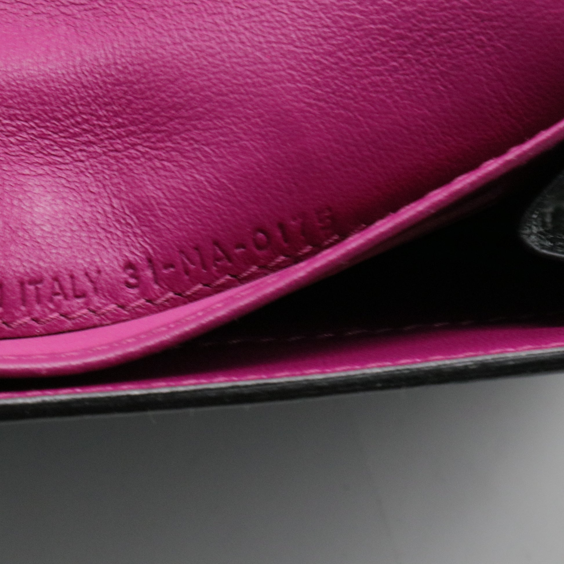 Black Leather Medium Diorissimo Envelope Wallet
