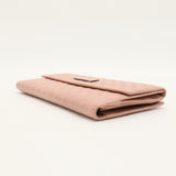 Microguccissima Continental Flap Wallet Soft Pink