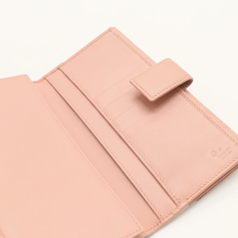 Microguccissima Continental Flap Wallet Soft Pink