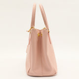 Double Zip Lux Tote Saffiano Leather Small