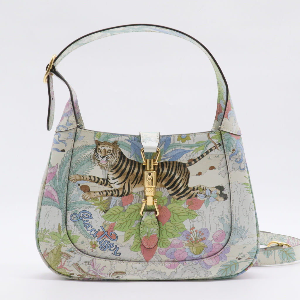 Jackie Original Shoulder Bag Flora Canvas Small