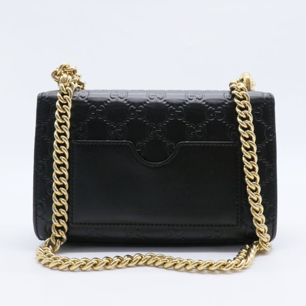 Padlock Shoulder Bag Guccissima Leather Small