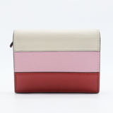 Queen Margaret Flap Card Case Colorblock Leather