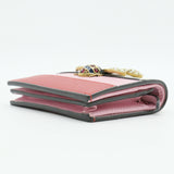 Queen Margaret Flap Card Case Colorblock Leather