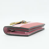 Queen Margaret Flap Card Case Colorblock Leather