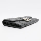 Lambskin Cannage Miss Dior Chain Wallet Black