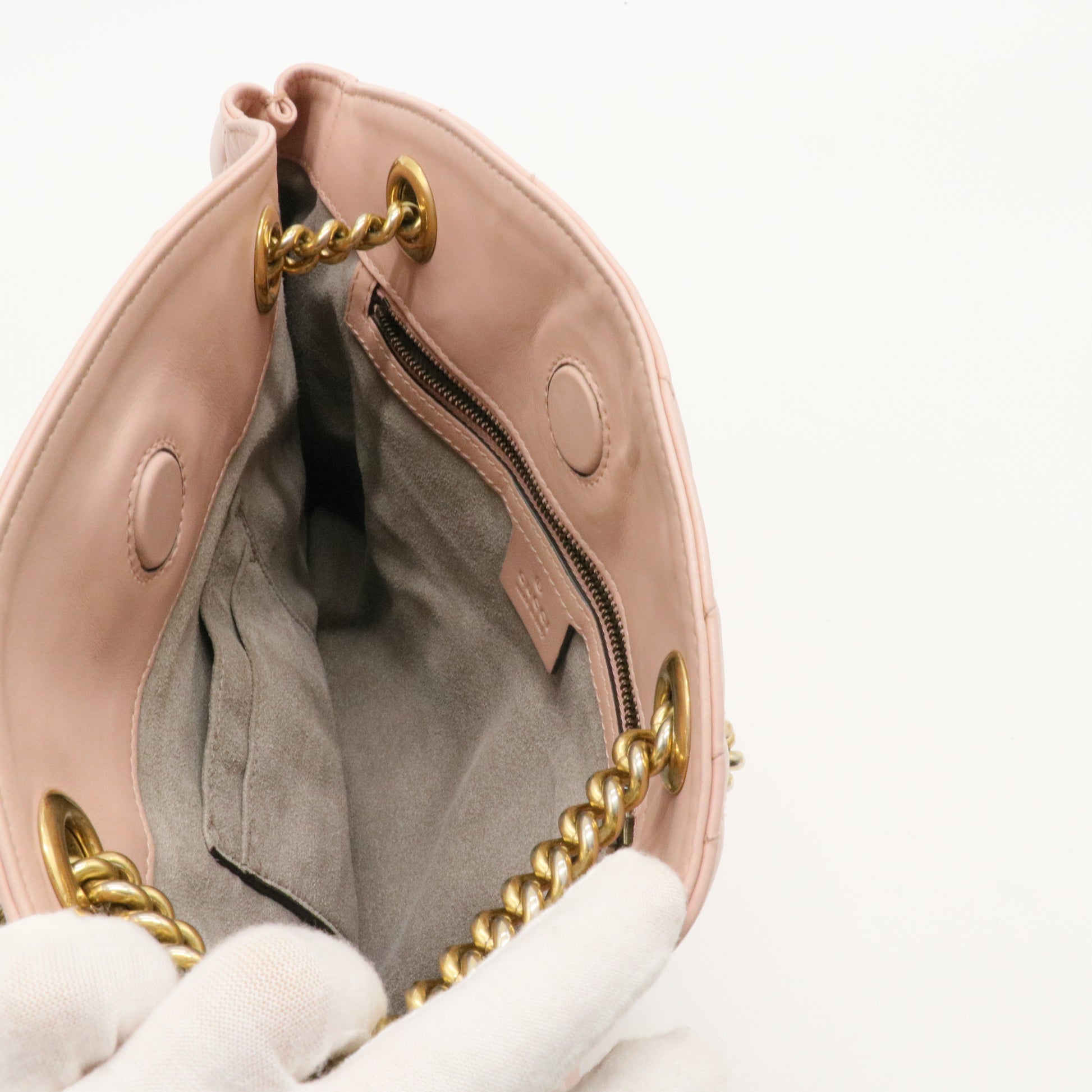 GG Marmont Chain Tote Matelasse Leather Medium