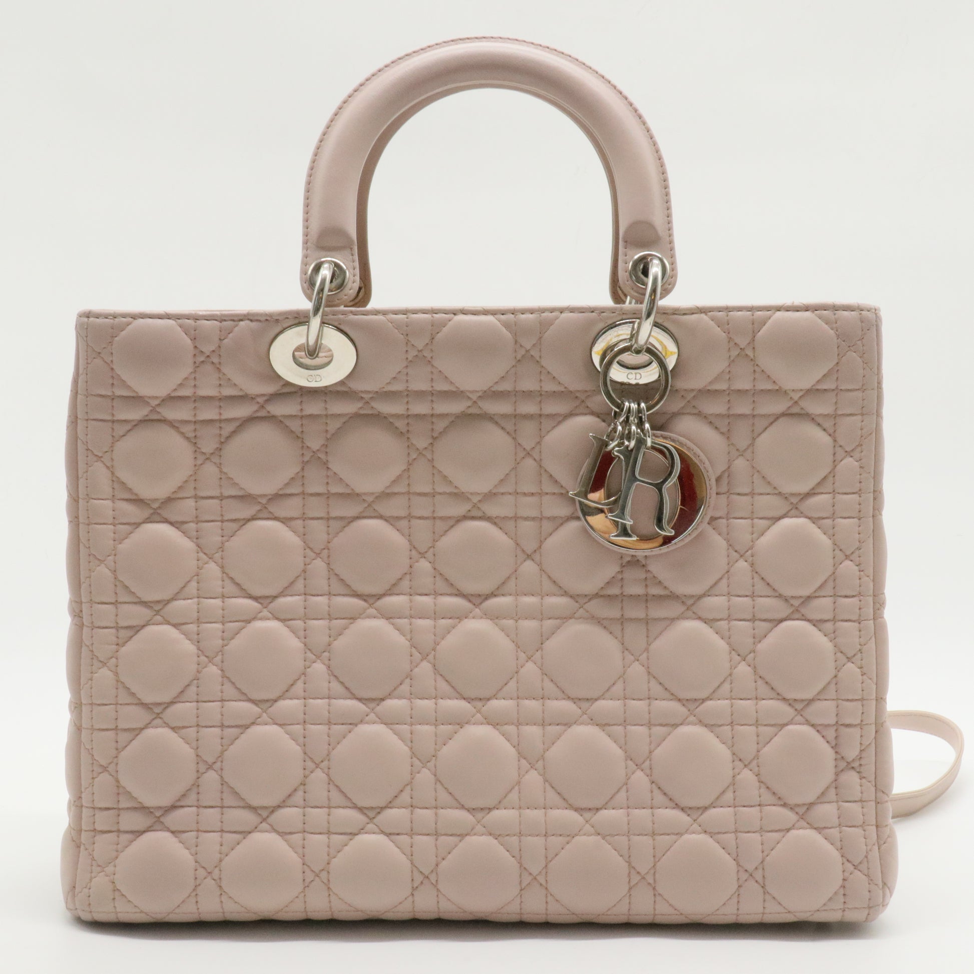 Lady Dior Bag Cannage Quilt Lambskin Large