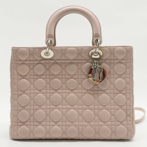 Lady Dior Bag Cannage Quilt Lambskin Large