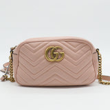 GG Marmont Shoulder Bag Matelasse Leather Small