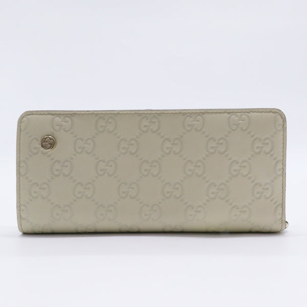 Interlocking G Logo Leather Continental Wallet