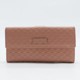 Gucci Microguccissima Flap Wallet Soft Pink