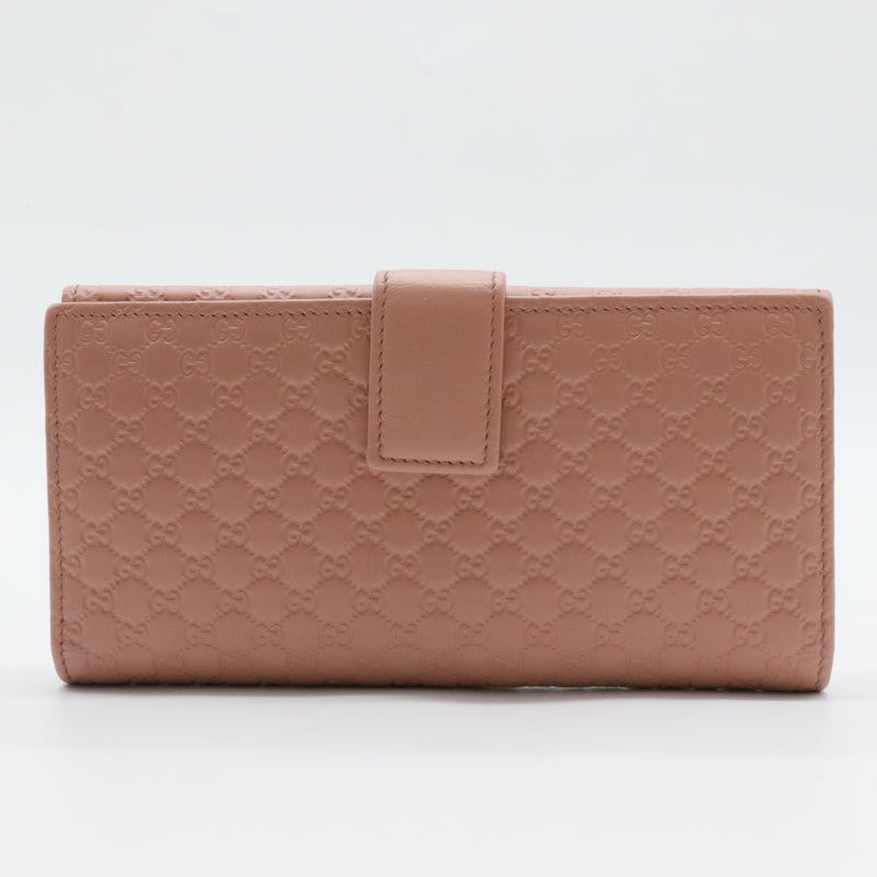 Gucci Microguccissima Flap Wallet Soft Pink