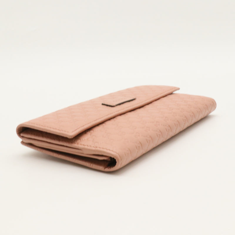 Gucci Microguccissima Flap Wallet Soft Pink