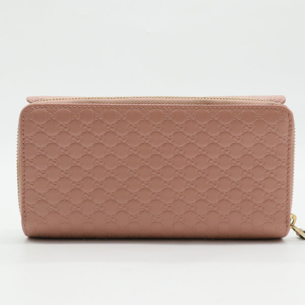 Microguccissima Continental Flap Wallet Soft Pink