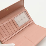 Microguccissima Continental Flap Wallet Soft Pink