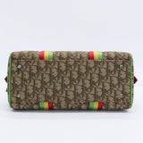 Vintage Rasta Boston Bag Diorissimo Canvas Medium