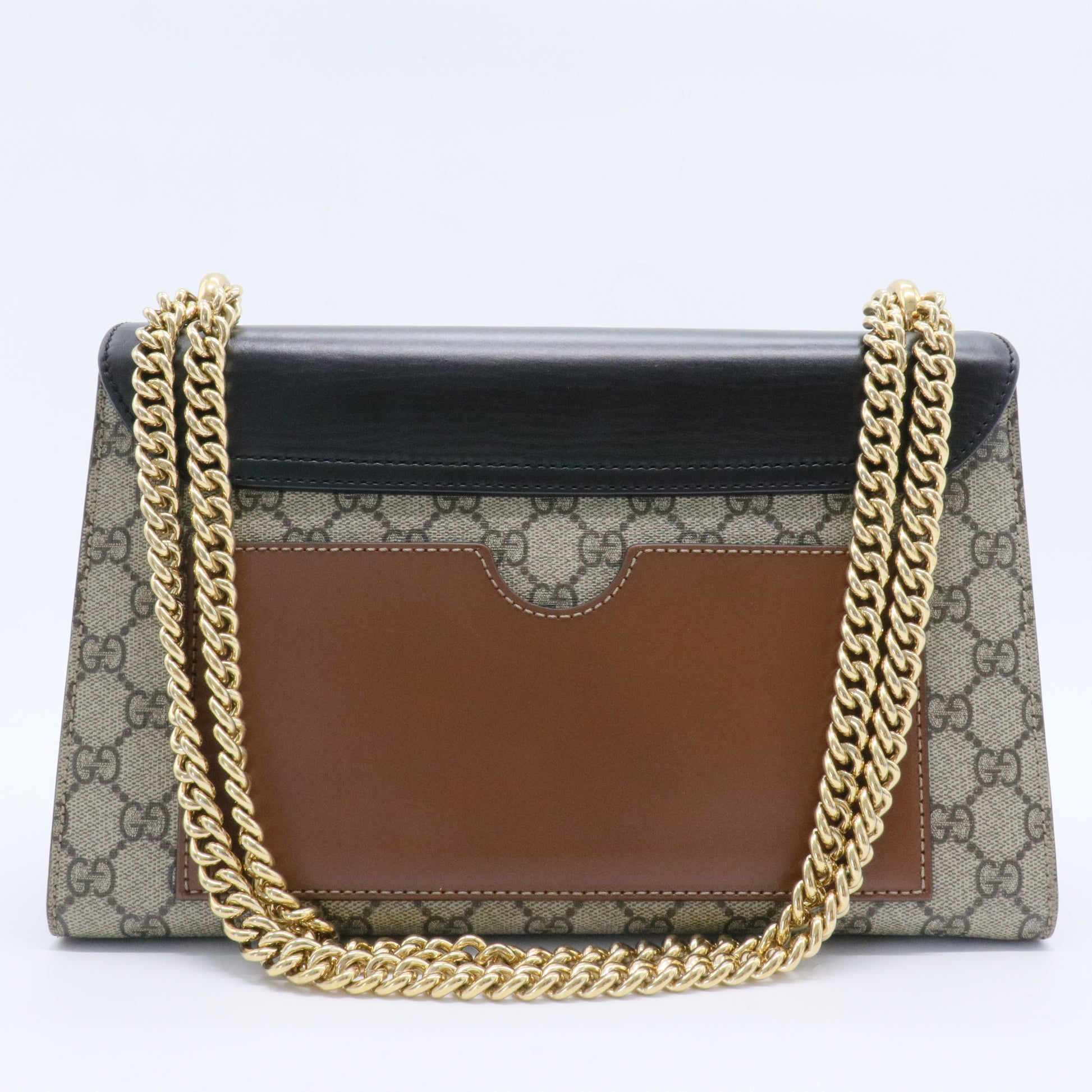 Padlock Shoulder Bag GG Coated Canvas and Leather Medium