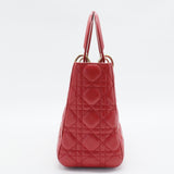 Lady Dior Bag Cannage Quilt Lambskin Medium