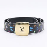 Monogram Multicolor Belt Black