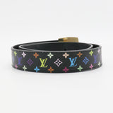 Monogram Multicolor Belt Black