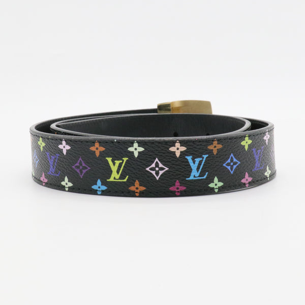 Monogram Multicolor Belt Black