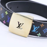 Monogram Multicolor Belt Black